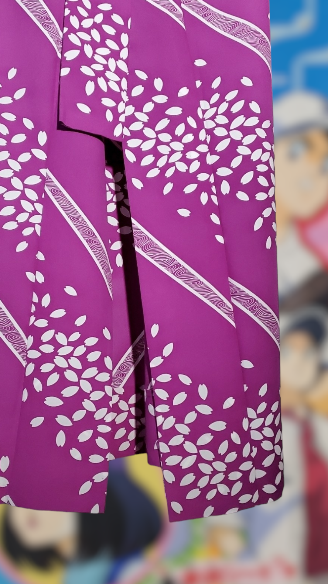 YUKATA purple with white sakura