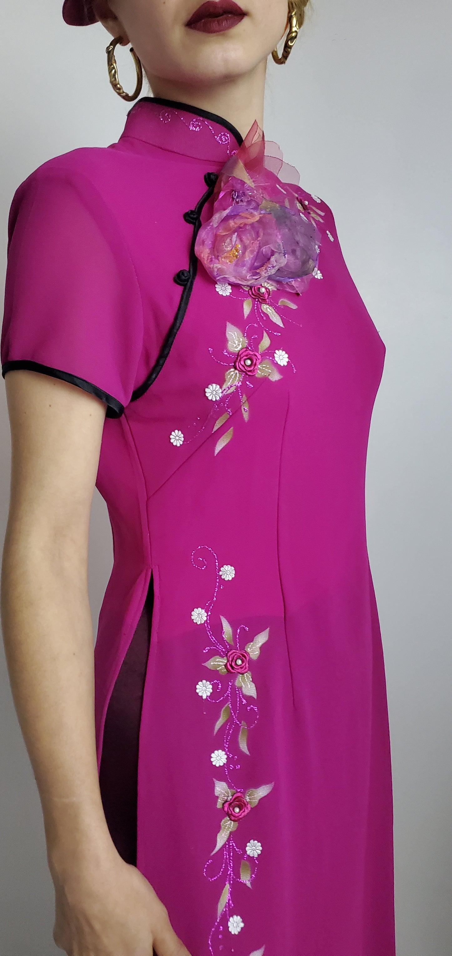 FUSCHIA WANNABE QIPAO