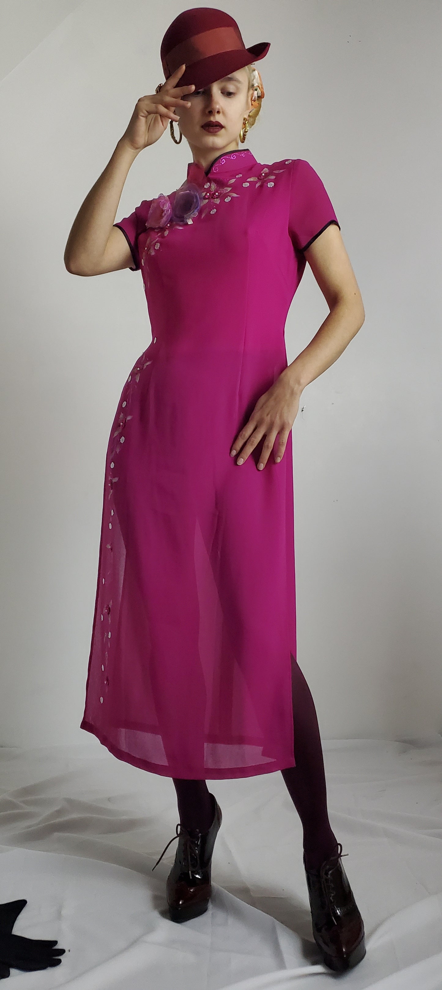 FUSCHIA WANNABE QIPAO