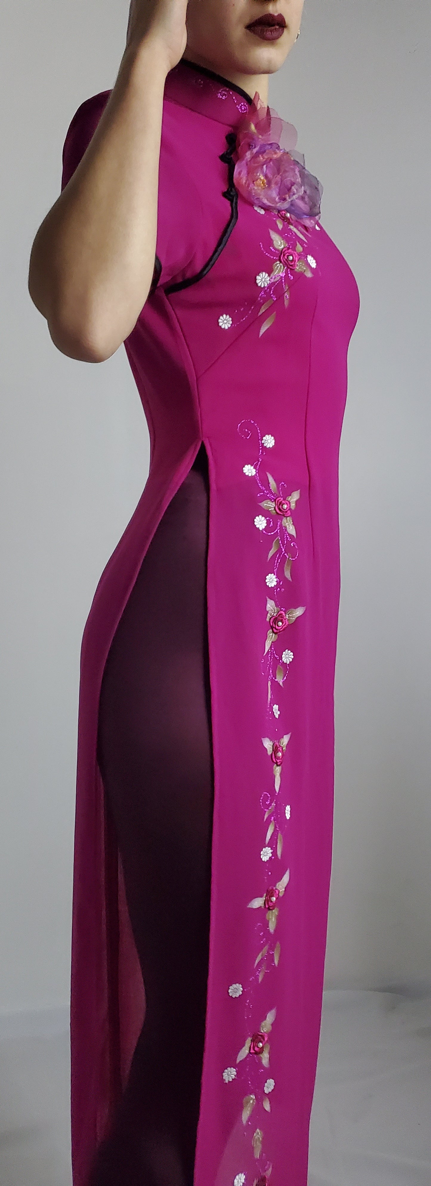 FUSCHIA WANNABE QIPAO