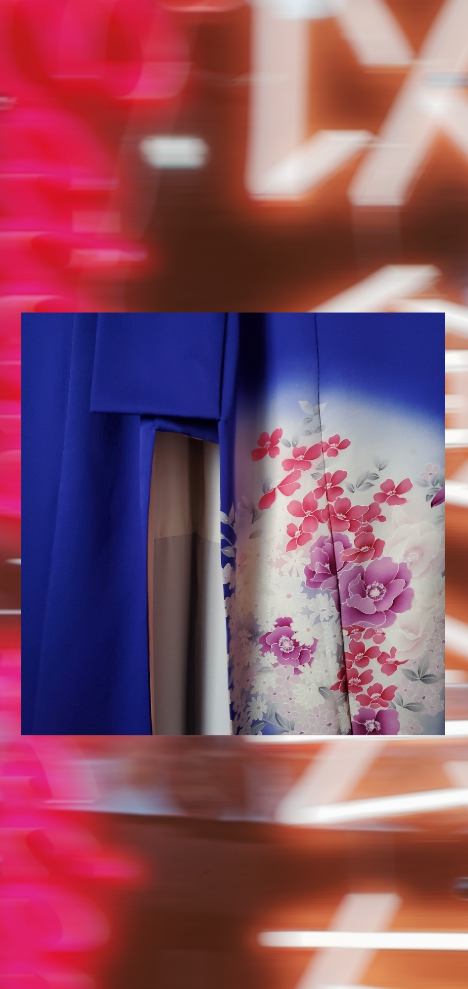 NAVY BLUE TSUKESAGE KIMONO