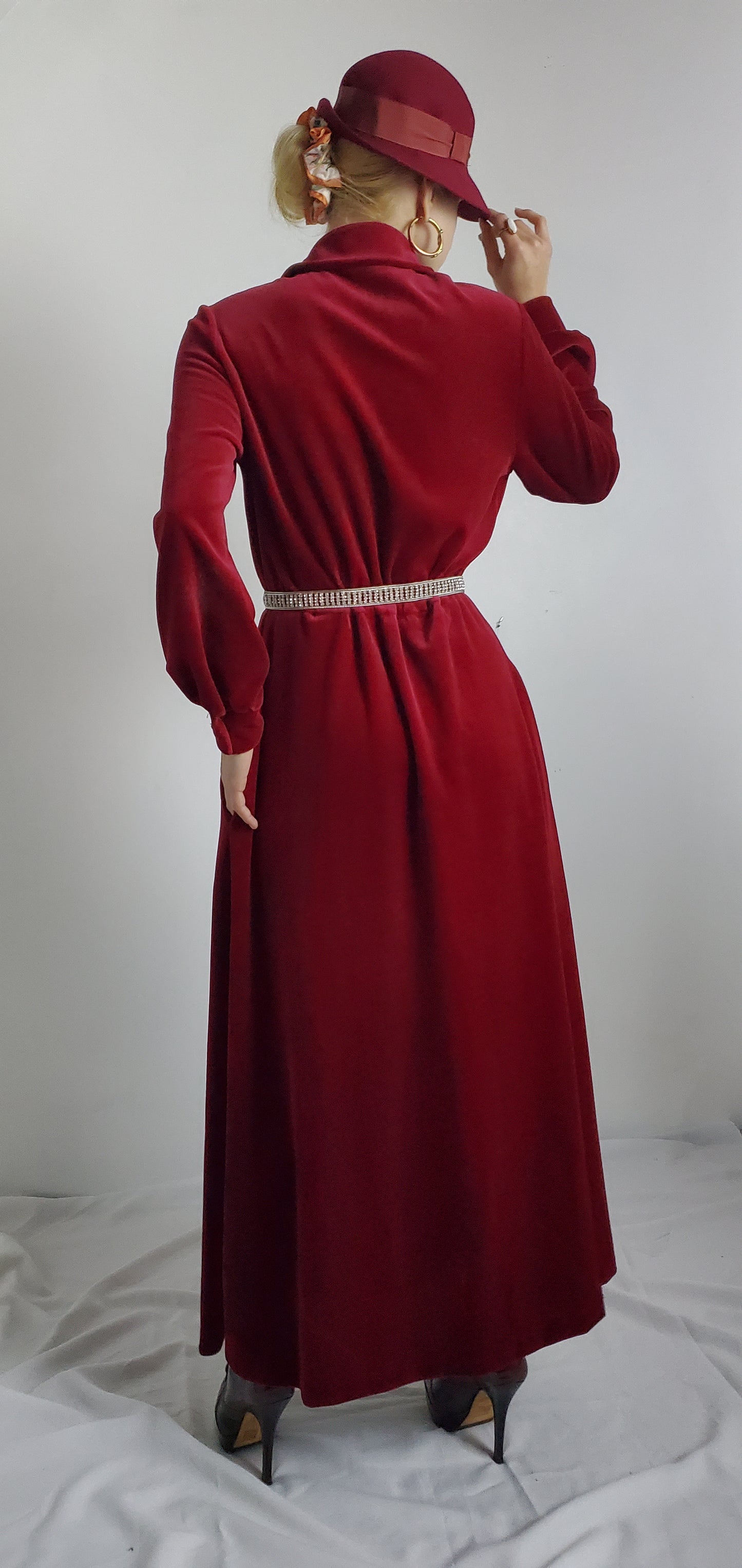 EVENING VELVET LONG DRESS