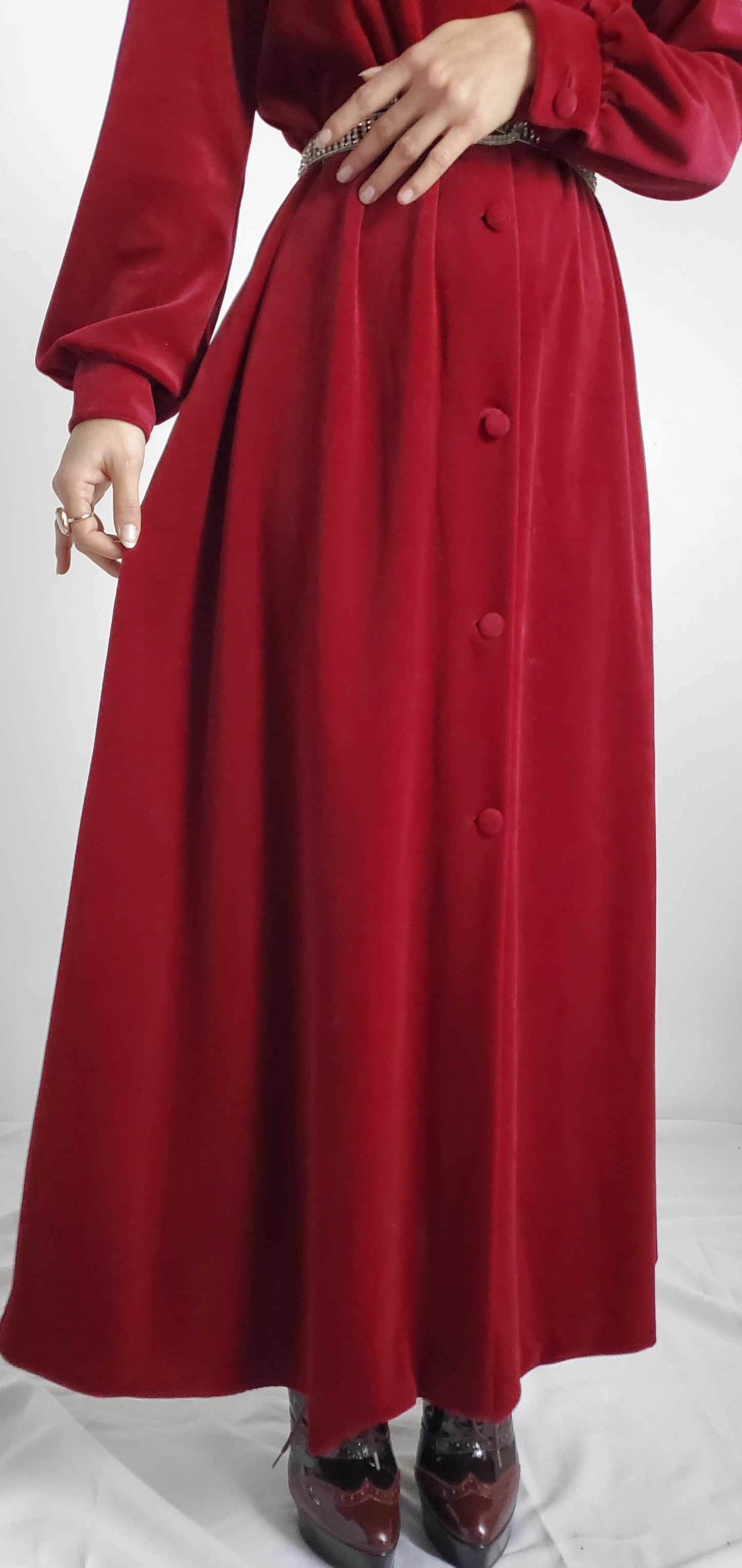 EVENING VELVET LONG DRESS