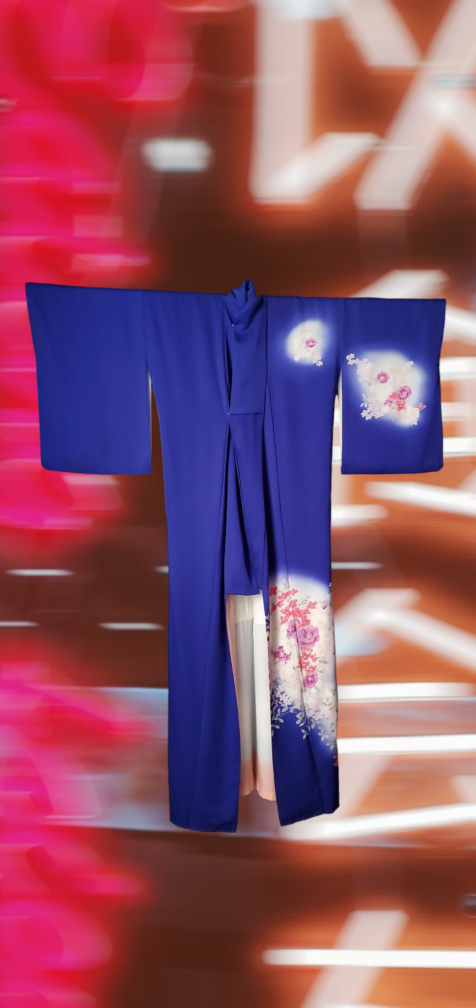 NAVY BLUE TSUKESAGE KIMONO