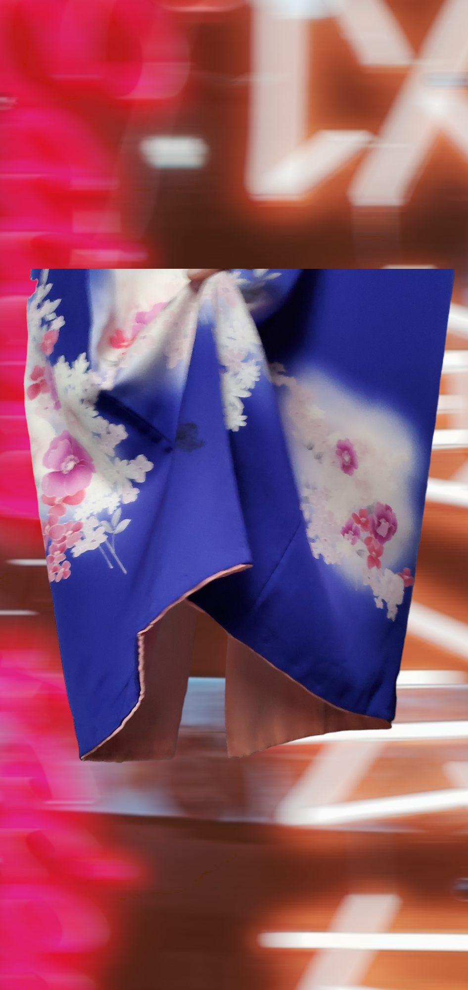 NAVY BLUE TSUKESAGE KIMONO