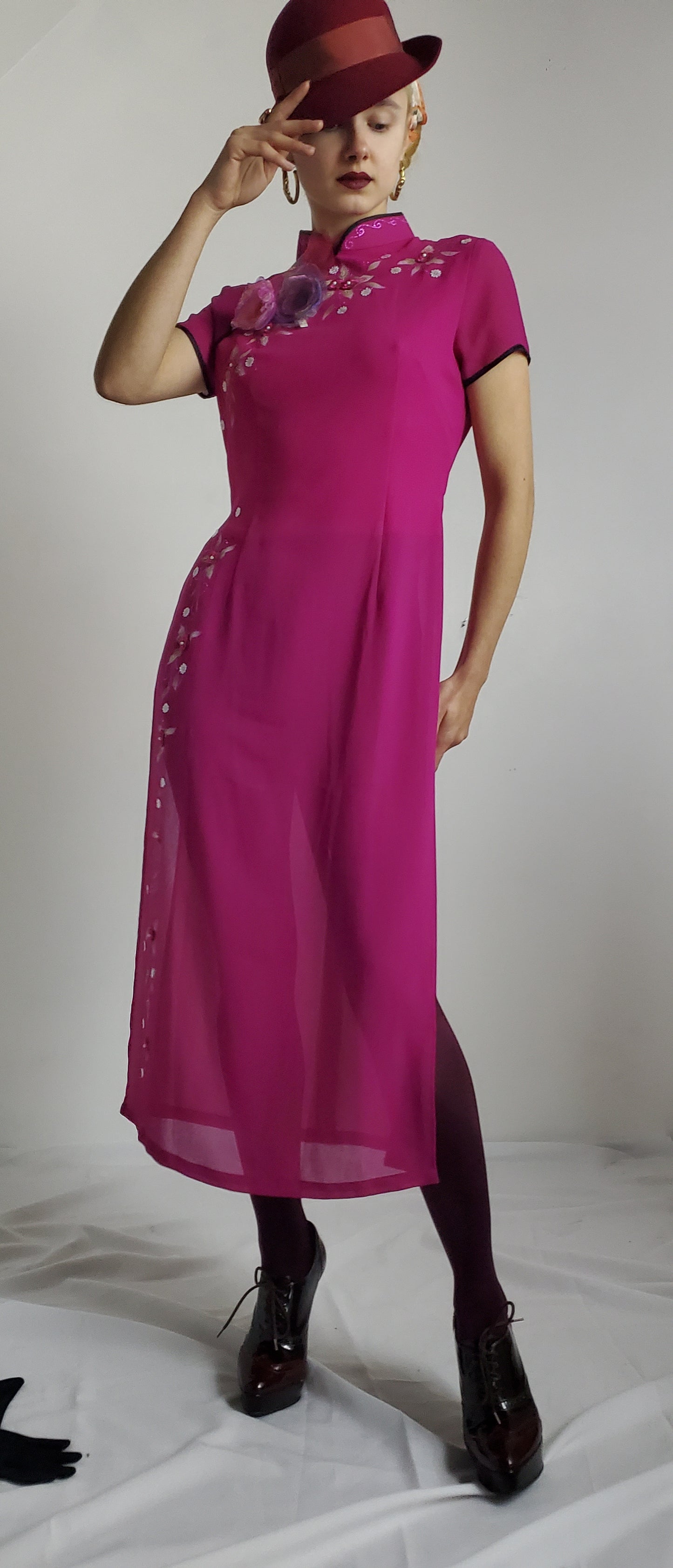 FUSCHIA WANNABE QIPAO